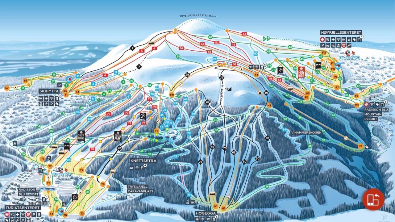 In The Middle Of Trysil Fjellet - Welcome Center - Apartment With 4 Bedrooms And Sauna - By Bike Arena And Ski Lift Zewnętrze zdjęcie
